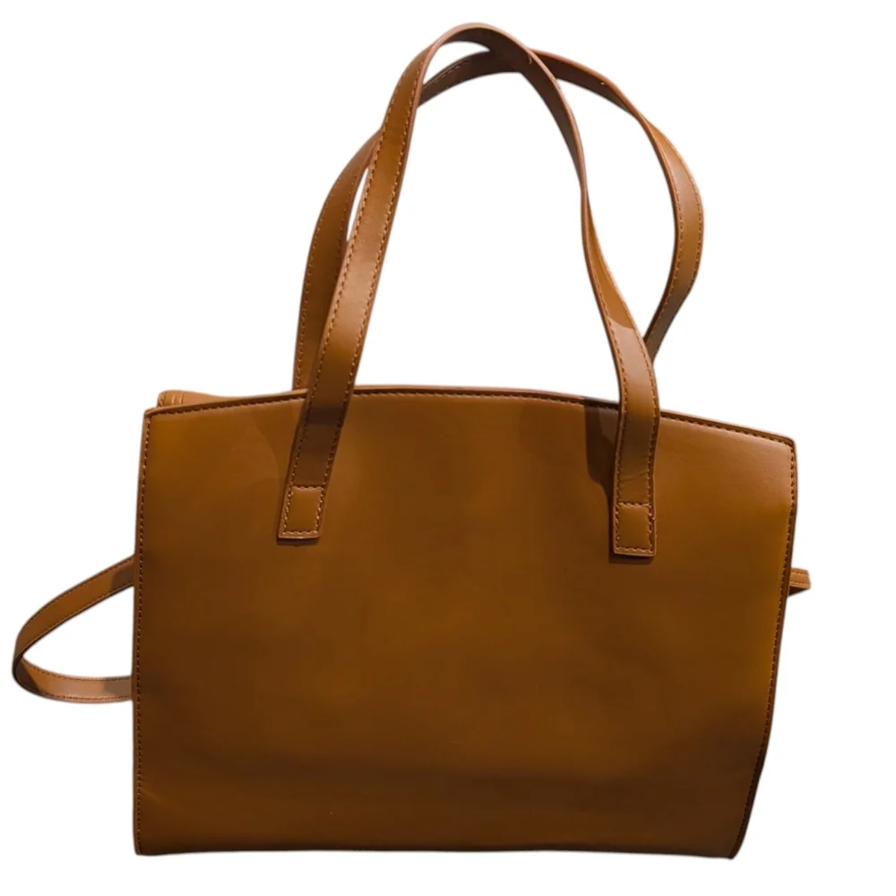 Steve Madden BWinona Crossbody Satchel in‎ Cognac With Detachable Coin Purse